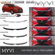 AMAZING PERODUA MYVI FL 2022-2025 CAR FRONT GRILLE TRIM GARNISH FRONT BUMPER GRILL LINING MOULDING A