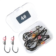 Upgraded flat head live shrimp fish hook sea fishing boat shrimp back hook hanging shrimp hook live 