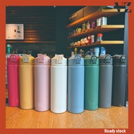 750ML/1200ML Tumbler botol air Stainless Steel  Portable Outdoor Sports Travel Straw Water Bottle tu