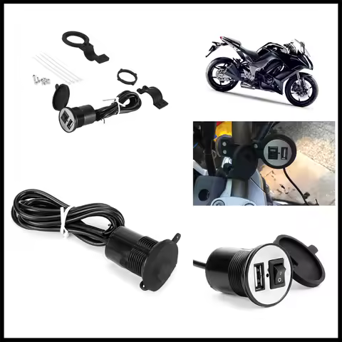 12V-24V motorcycle accessories USB car phone charger modification for HONDA CB919 CBR 600 F2 F3 F4 F