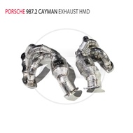 HMD Exhaust Manifold High Flow Downpipe for Porsche 987.2 Cayman Boxster With Catalytic Converter He