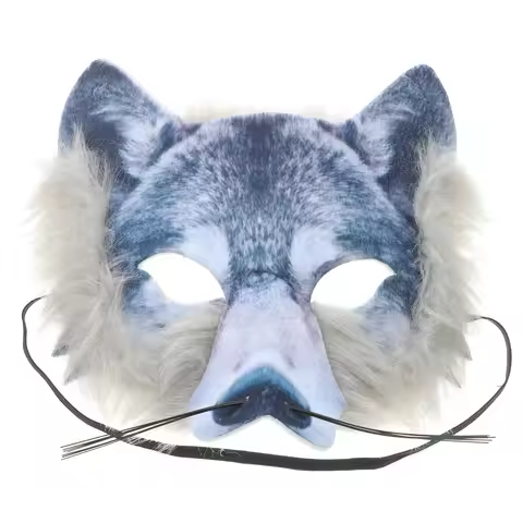 Scary Wolf Mask Creative Halloween Party Wolf Mask Decorative Mask Outfit Prop