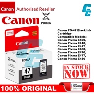 CANON PG-47 15ML BLACK INK CARTRIDGE PG47                 *** E400 E410 E460 E470 E480 E3170 ***