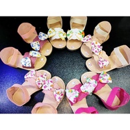 1-2 Yr Old Floral Ribbon Baby Sandals