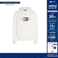 Tommy Hilfiger เสื้อสเวตเตอร์ ผู้ชาย รุ่น MW0MW41502 YBL - สีขาว ทรง Regular