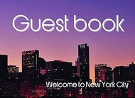 Guest book Welcome to New York City: Vacation Sign In Guest Book, guest house, Hotel, Hostel,Bed and