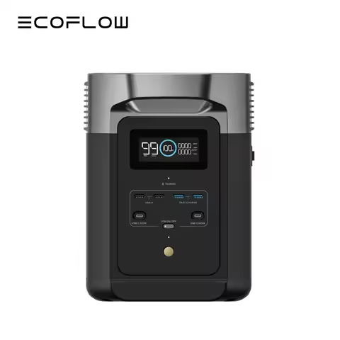 ECOFLOW Portable Power Station DELTA 2, 950Wh/1024Wh LiFePO4 (LFP) Battery, 1800W AC/100W USB-C Outp