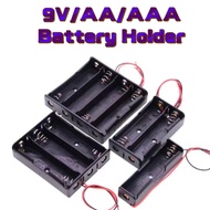 Battery Holder only/ Casing with On & Off Switch Single / Double Slot AA AAA 14500 18650 9V 3.7V 1.5