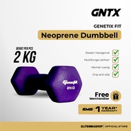 GENETIX FIT Neoprene Dumbbell 2 KG, Dumbbell, Barbell