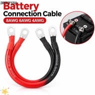 IRTJIFSSU 1Pcs Battery Connection Cable, 4AWG 6AWG 8AWG Soft Silicone Battery Connection Wire, Tinne