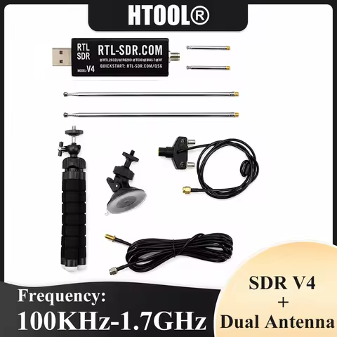 SDR V4 Signal Receiver RTL SDR-V4 R828D RTL2832U 1PPM TCXO SMA RTLSDR Software Defined Radio With An