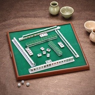 Portable Mahjong Set Chinese Antique Mini Mahjong Games Home Games Mini Mahjong Chinese Funny Family