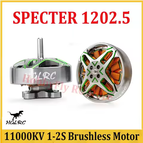HGLRC SPECTER 1202.5 Brushless Motor 11000KV 1-2S LIPO for FPV Freestyle 85mm 2.5inch Toothpick 3inc