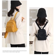 NineMoon K-Casual Mini Backpack – Solid-Color Large-Capacity, 350g Campus Trend, Travel 2-Way