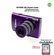 Canon IXY 600 camera กล้องดิจิตอล คอมแพค Zoom 8X lens คมชัดสูง บันทึกวันที่ ลงภาพได้ เหมาะใช้งาน ในหน่วยงาน ออฟฟิศ โรงงาน ถ่ายงานประกัน used มือสองคุณภาพ ประกัน3เดือน