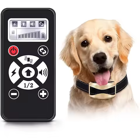 2 In 1 Pet Dog Training Collar Anti Bark Stop Collar Interchangeabl Remote Control Waterproof Rechar