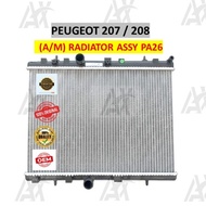 PEUGEOT 207 / 208 (A/M) 2LAYER RADIATOR ASSY PA26
