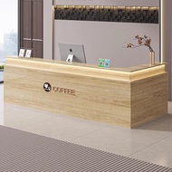 Bar counter, cashier counter, reception desk, service counter, simple modern commercial bar counter