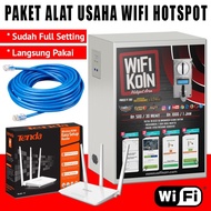 Alat Usaha Wifi Sistem Billing Full Setting Langsung Pakai Sistem Koin