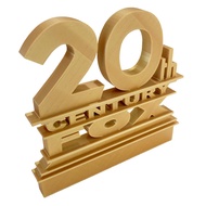 20th Century Fox Logo Toy Sign, Finished in High Detail Shiny Gold - Large 4.5"