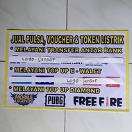 Spanduk Jual Pulsa Lengkap Ready Stok