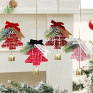 2025 Christmas Tree Shape Pendant Creative Wind Chime Door Handle Deocr with Bell Home Supplies 圣诞氛围