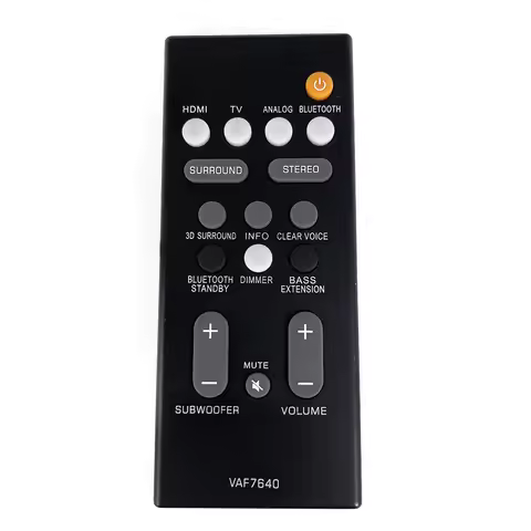 New VAF7640 For Yamaha Sound Bar Remote Control ATS-1080 YAS-108 ATS1080 YAS108