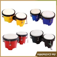 [Local delivery] 4inch 5inch Bongo Drum Set, Music Instruments, Educational, African Drum for Adults