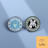 XHjewelryAdd Cartoon Dungeons and Dragons Dice Enamel Pins
