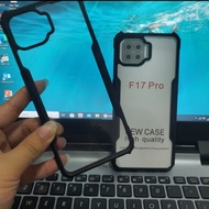 Oppo F17 Pro Case Armor Shockproof Cover Transparent Trim