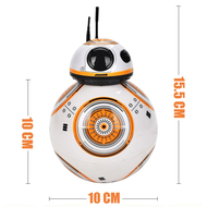 Anime Upgrade Intelligent Rc Bb8 Robot 2.4g Remote Control Action Figure Bb8 Ball Droid Robot Model 
