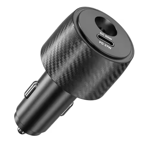 60W+30W 2Port USB Car Charger 12-24V For Starlink Mini DC PD60W Car Super Fast Charger for Phones Ca