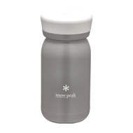 snow peak 雪諾必克 不鏽鋼真空保溫瓶 M型  煙灰色  350ml  1個