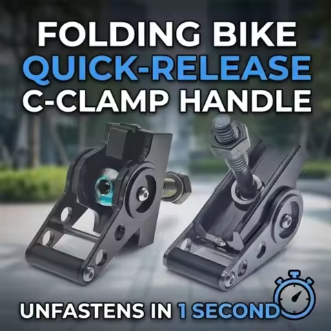 Quick Release C-Buckle Hinge Clamp Lever for brompton A/C/P/T Line Folding Bike Aluminum Titanium Al
