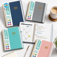 LUOLUVO Academic Planner Book, Spiral Binding A5 Calendar Planner, 2027 Monthly/Weekly with Tabs Pla