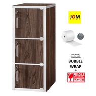 JH 3 Tier Large Storage Cabinet 3 Door with Locks