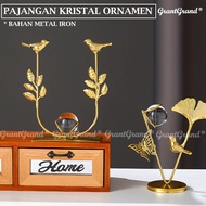 Metal Crystal Decoration Work Desk Ornament Top Gift