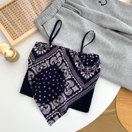 Ninabobo BR004 Tanktop Mimi Tank top Slayer Vest Scraf Bandana Summer Wanita Mimi Corak Ethnic Scarf