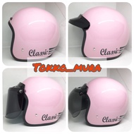 Classic pink bogo helmet classic bogo/ 3-stripe bogo/ retro helmet