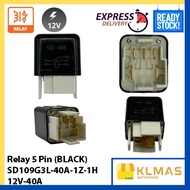 RELAY 5 PIN (BLACK) SD109G3L-40A-1Z-1H 12V-40A