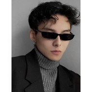 LZ (Dewasa) 5 Warna Cermin Mata Small Frame Sunglasses Spek Mata Hitam Petak Kecil Trendy Viral Pere