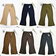 Plus Size Seluar Slack Perempuan Bootcut Getah #513/Seluar Getah Bootcut Panjang