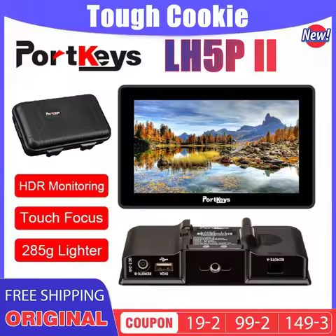 Portkeys LH5P II 5.5" 2200NIT 4K Full HD Touch Screen Monitor For Rec Key Pansonic With Bluetooth Mo