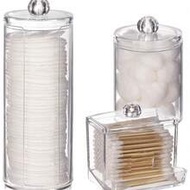 4-Piece Cotton Pad Storage Box, Cotton Pad Holder, Acrylic Cotton Pad Storage Box, Storage Box/Dispe