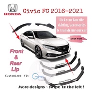 Ready stock💥Honda Civic FC 2016 - 2020 Facelift GDS Design Front Bumper Lip Diffuser Bodykit Skirtin