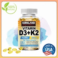 Vitamin D3 + K2 Supplement, Help Body Absorb Calcium, Direct Calcium to Bones
