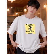 2X802 Lelaki Baju T Shirt Men Tshirt   Plus Size Oversized Crop Top Clothes Round Neck Korean Style 