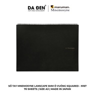 [BLACK SKIN - DISTRICT 3] Maruman Mnemosyne Lanscape Notebook 5MM Squared - Size A3