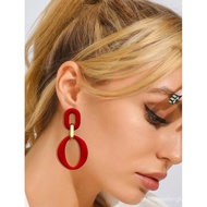 70s Earrings for Women Retro Earrings Acrylic White Earrings for Women Dangle Disco Earrings 70s Jew