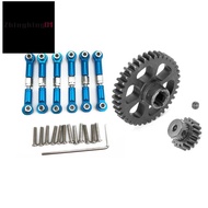 1 set Upgrade Part Metal Reduction Gear + Motor Gear Spare Parts & 1 set Adjustable Metal Linkage Pu